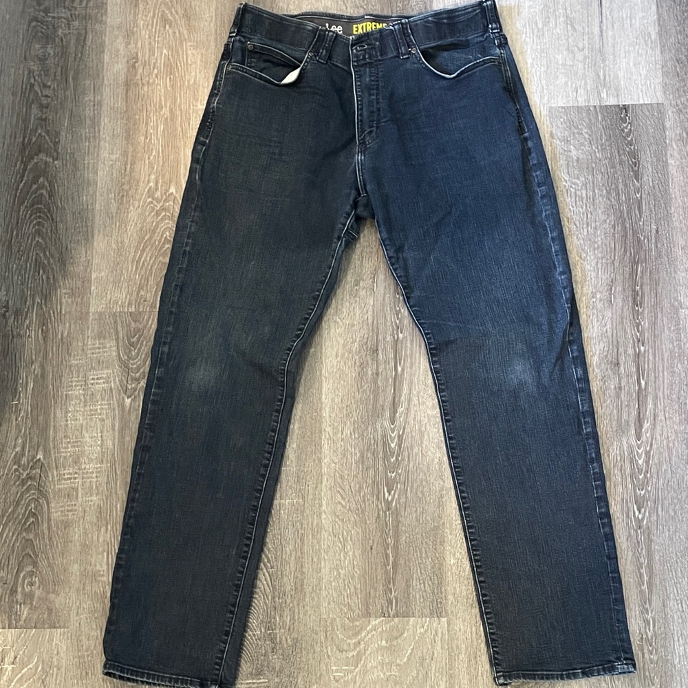 Lee Men's Charcoal Straight Jeans